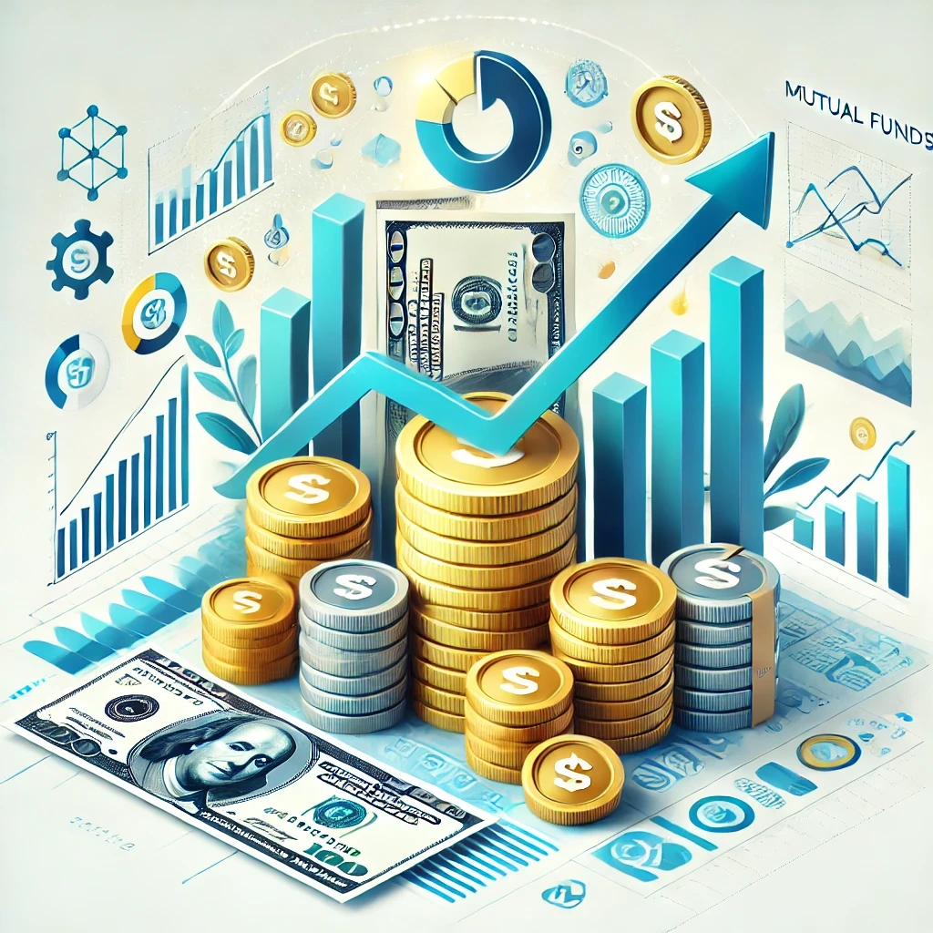 Graph showing mutual fund growth over time with SIP investment