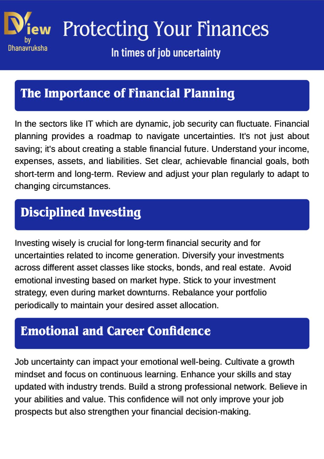 DView - Protecting Your Finances