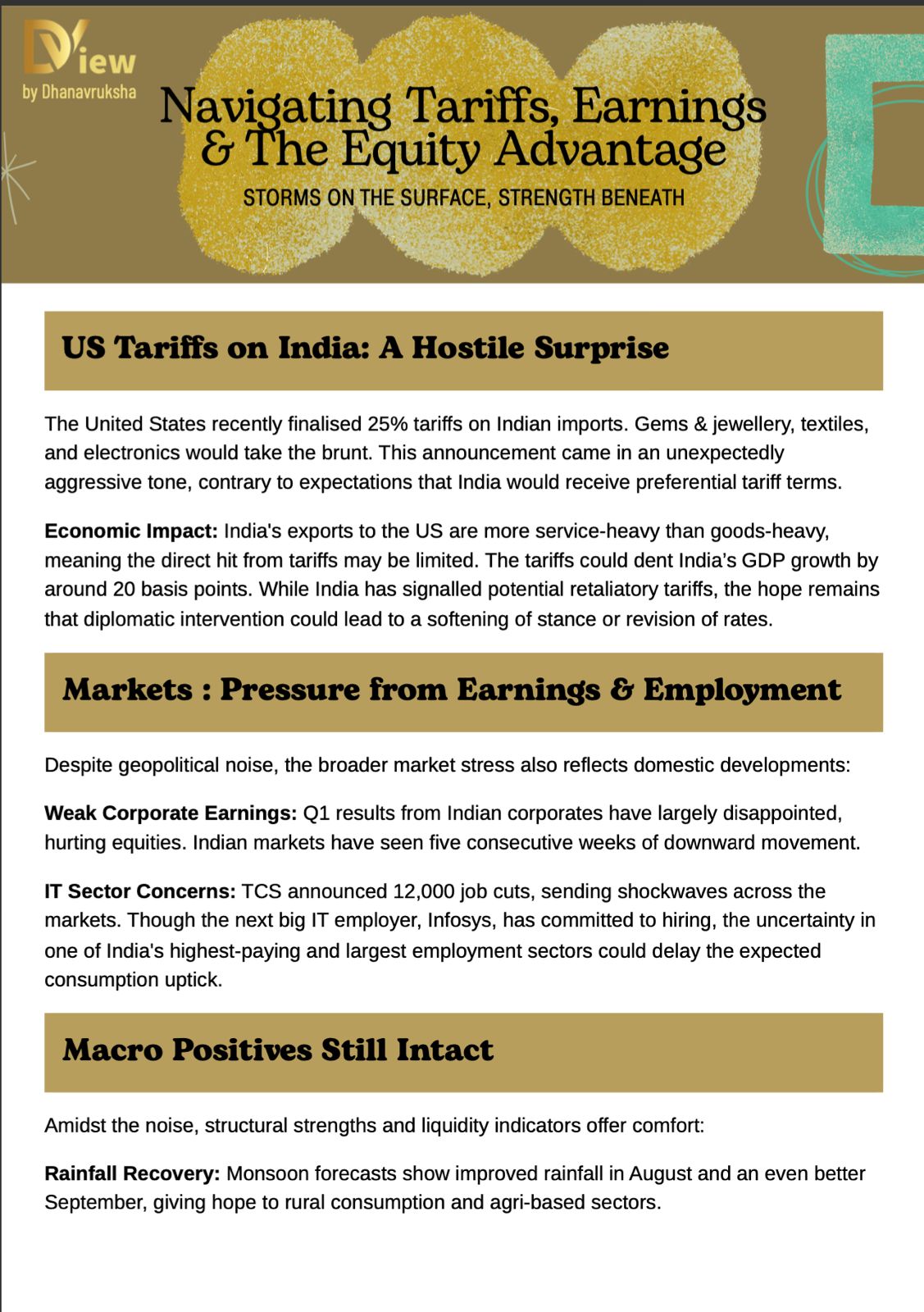 DView - Navigating Tariffs, Earnings & Equity Advantage